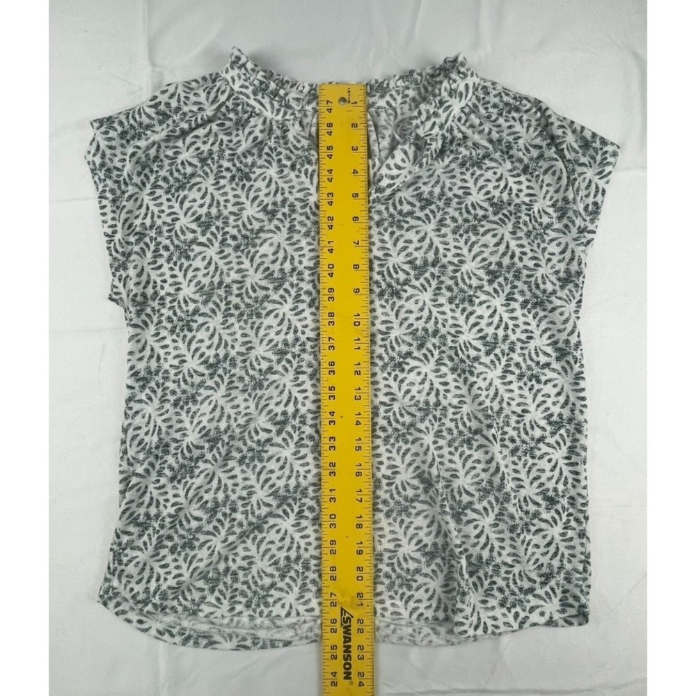 Bobeau Blouse Large Floral Lace Cap Sleeve Stretch Lightweight Summer Top Womens - Picture 11 of 15